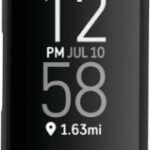 Fitbit Charge 4 Advanced Fitness Tracker - Plastic - 35mm - Black - Elastomer - Classic Band - Black