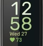 Fitbit Inspire 3 Health and Fitness Tracker - Plastic Resin - 36mm - Black - Silicone - Silicone Band - Midnight Zen