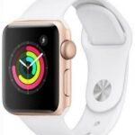 Apple Watch Series 1 - 8GB - Aluminum - 38mm - Gold - Rubber - Sport Band - White