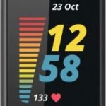 Fitbit Charge 5 Advanced Health + Fitness Tracker - Aluminum - 26mm - Graphite - Silicone - Silicone Band - Black