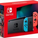 Nintendo  Switch with Neon Blue and Neon Red Joy‑Con