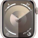 Apple Watch Series 9 - 64GB - Aluminum - 45mm - Midnight - Rubber - Sport Band - Midnight - GPS