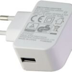 (5V/2A) Single USB Wall Charger Adapter EU Plug (ASSA55e-050200)